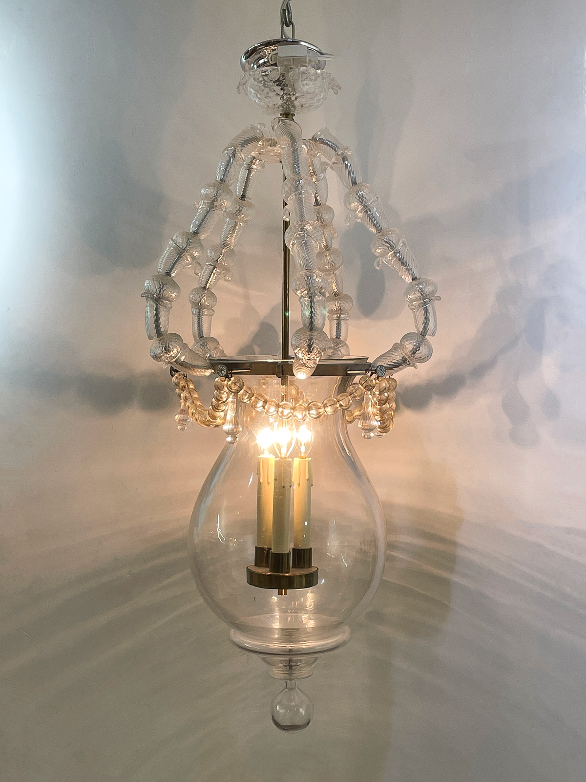 ITALIAN MURANO CLEAR & GOLD