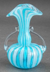 ITALIAN MURANO LATTICINO GLASS
