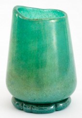 ITALIAN MURANO MOTTLED GREEN A