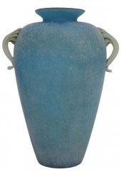 ITALIAN MURANO 'SCAVO' BLUE AR