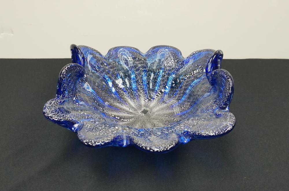 ITALIAN MURANO TYPE SCALLOPED RIM