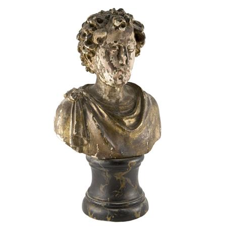 Italian Neoclassical Gilt-Wood Bust