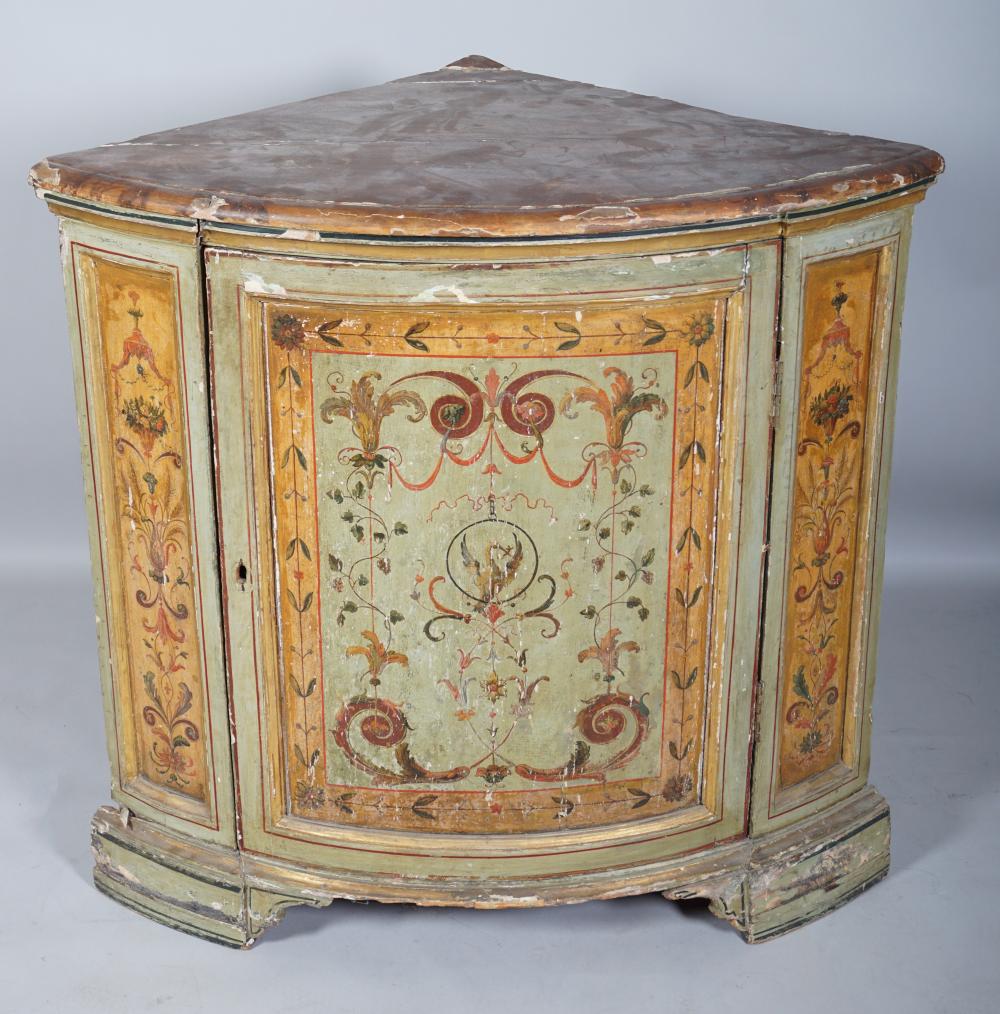 ITALIAN NEOCLASSICAL PAINTED CORNER