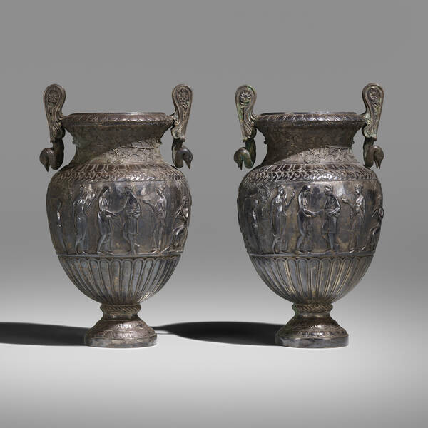 Italian. Neoclassical style urns,