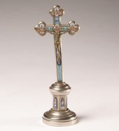 Italian nickel silver crucifix