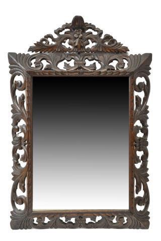 ITALIAN OAK FRAMED BEVELED WALL