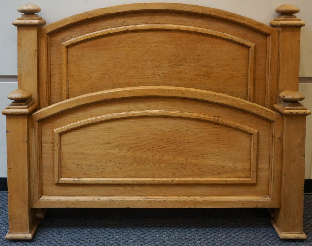 ITALIAN OAK QUEEN SIZE BEDSTEAD,