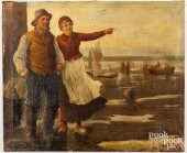 ITALIAN OIL ON CANVAS COASTAL