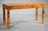 ITALIAN OLIVEWOOD CONSOLE TABL