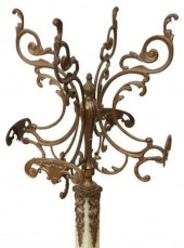 ITALIAN ONYX & GILT METAL STAN