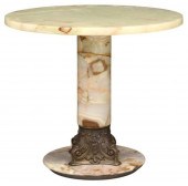 ITALIAN ONYX & GILT METAL OCCA