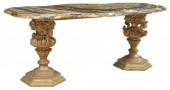 ITALIAN ONYX-TOP GILTWOOD COFF