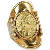 ITALIAN ORO 18K GOLD RINGDESCR