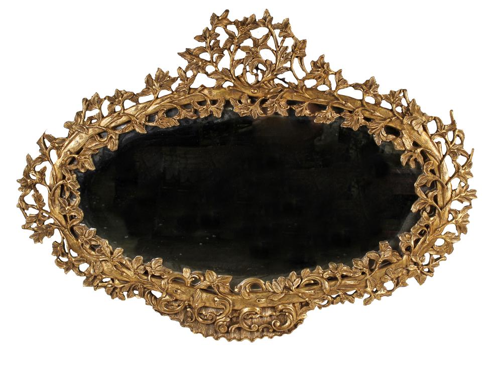 ITALIAN OVAL CARVE GILTWOOD