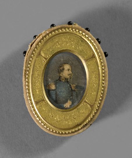 Italian Oval Portrait Miniature