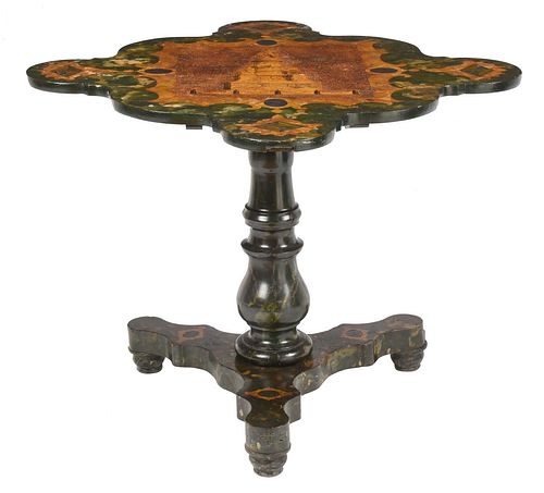 ITALIAN PAINT DECORATED AND