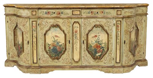 ITALIAN PAINT DECORATED SIDEBOARD