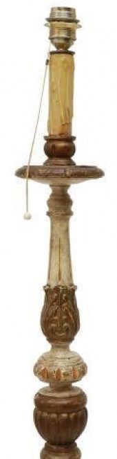 ITALIAN PAINTED ALTAR LIGHT FL