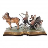 ITALIAN PAINTED BISQUE FIGURAL