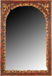 ITALIAN PAINTED & GILT WALL MI