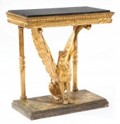 ITALIAN PAINTED, GILTWOOD CONS