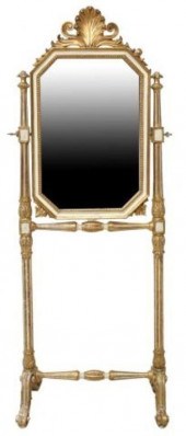 ITALIAN PAINTED & PARCEL GILT