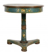ITALIAN PAINTED WOOD CENTER TA
