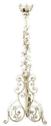 ITALIAN PAINTED WROUGHT IRON F