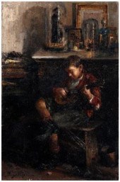 Italian painting signed "Scogn