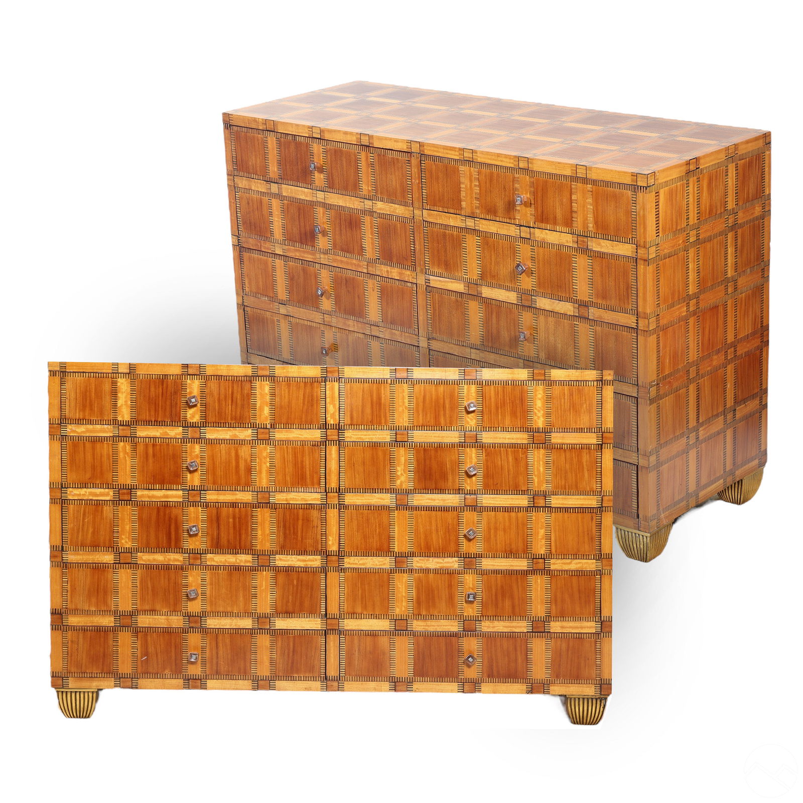 ITALIAN PAIR OF MARQUETRY INLAID