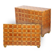 ITALIAN PAIR OF MARQUETRY INLA