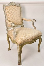 ITALIAN PALE GREEN PAINTED OPE