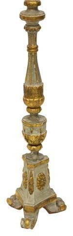 ITALIAN PARCEL GILT ALTAR PRICKET