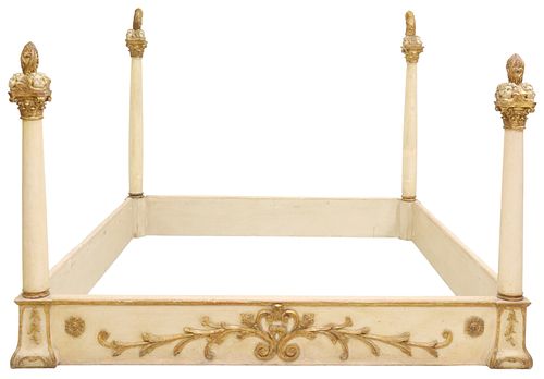 ITALIAN PARCEL GILT &AMP; PAINTED
