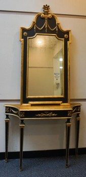 ITALIAN PARCEL GILT AND EBONIZ