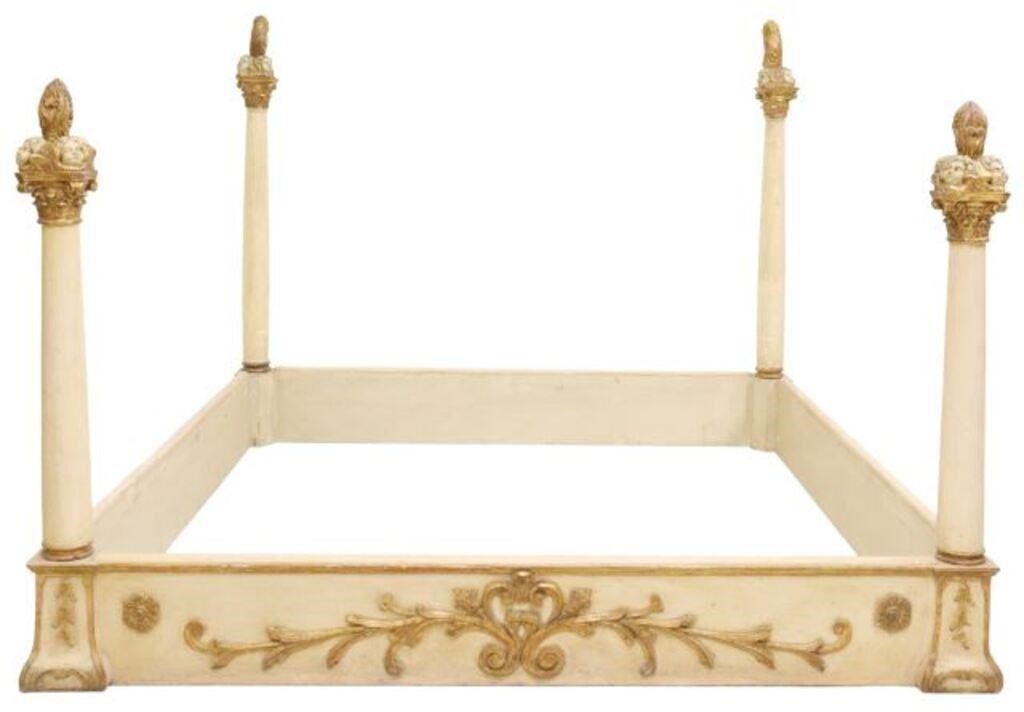 ITALIAN PARCEL GILT & PAINTED
