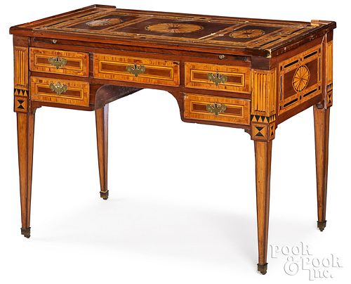 ITALIAN PARQUETRY INLAID DESK,
