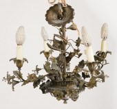ITALIAN PATINATED BRASS FOUR-L