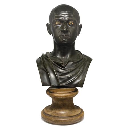 Italian Patinated-Bronze Bust 	 