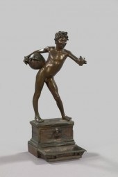 Italian Patinated Bronze Figur