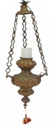 ITALIAN PATINATED METAL HANGIN