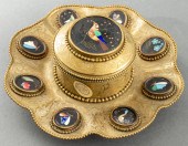 ITALIAN PIETRA DURA & BRONZE T