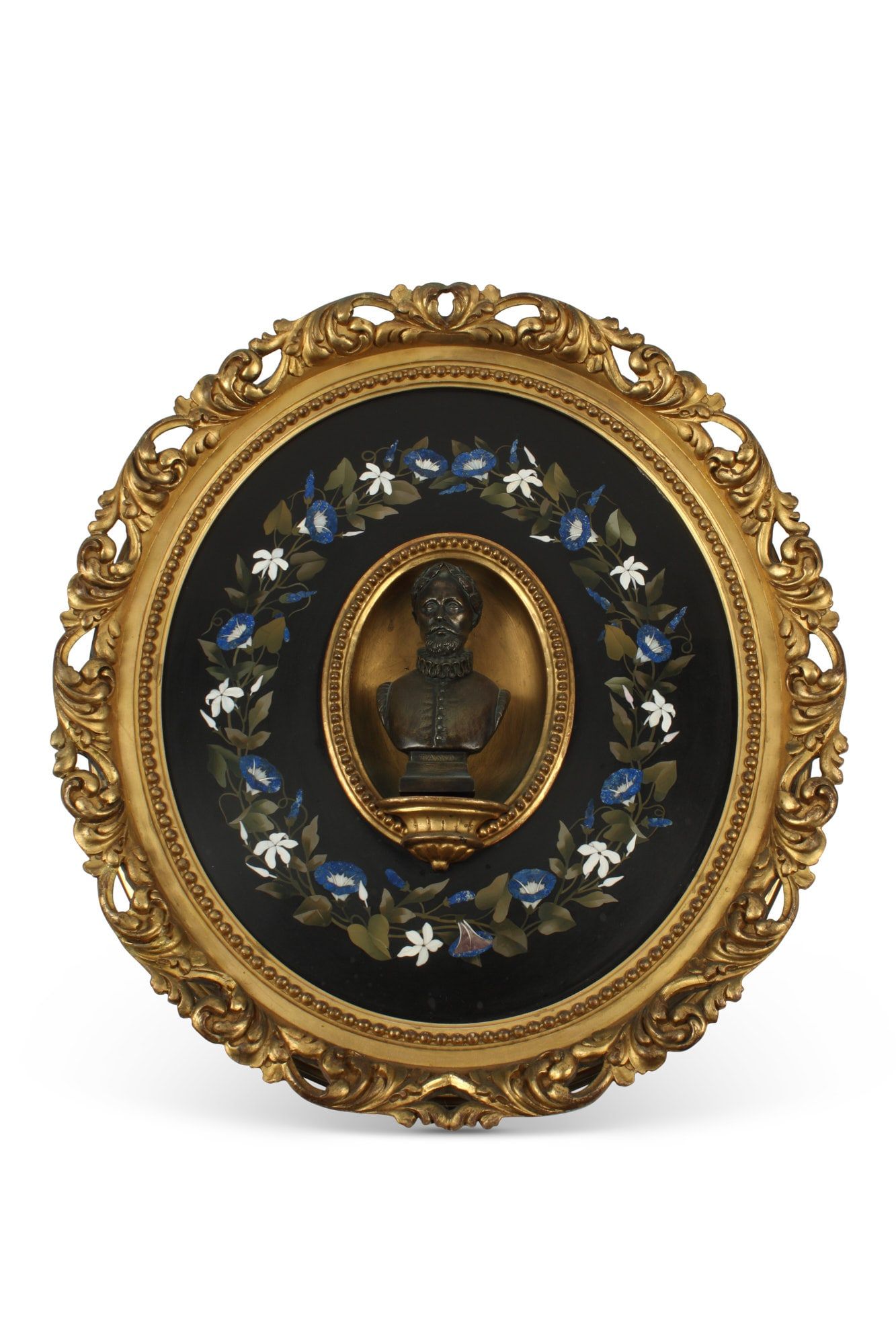 ITALIAN PIETRA DURA, BRONZE AND