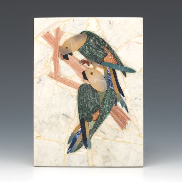 ITALIAN PIETRA DURA PARROT