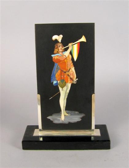 Italian pietra dura plaque   