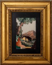ITALIAN PIETRA DURA PLAQUE Gra