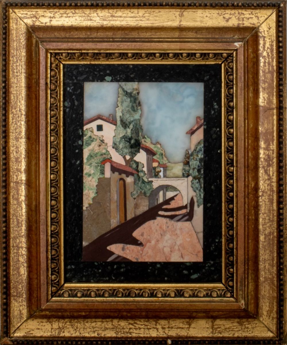 ITALIAN PIETRA DURA PLAQUE Grand