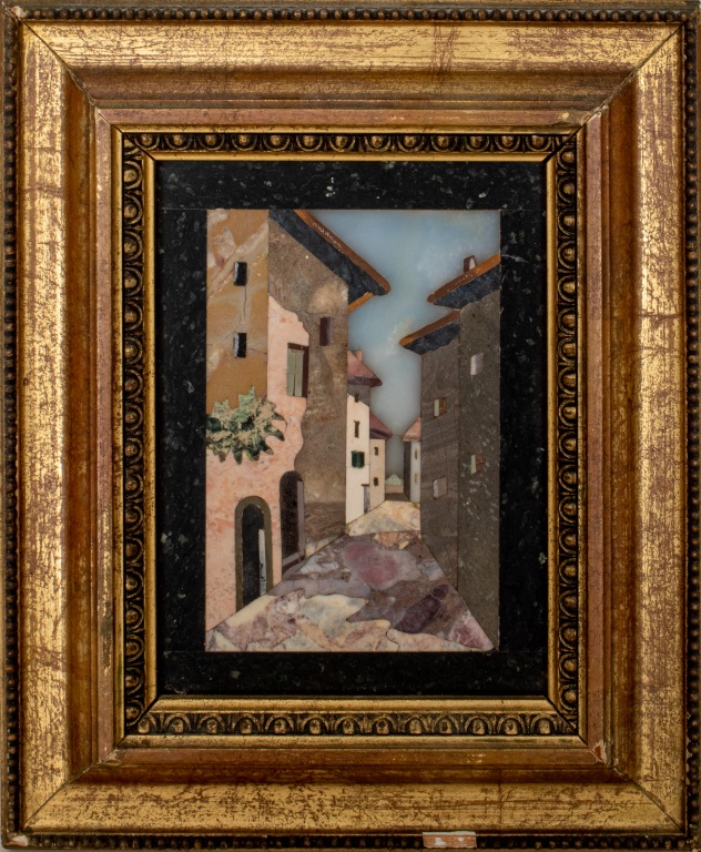 ITALIAN PIETRA DURA PLAQUE Grand