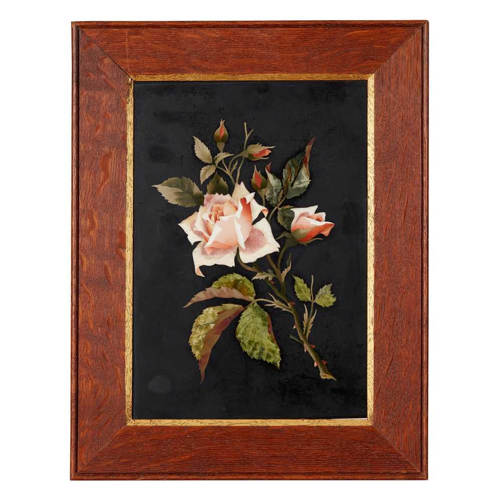 ITALIAN PIETRA DURA PLAQUE LATE