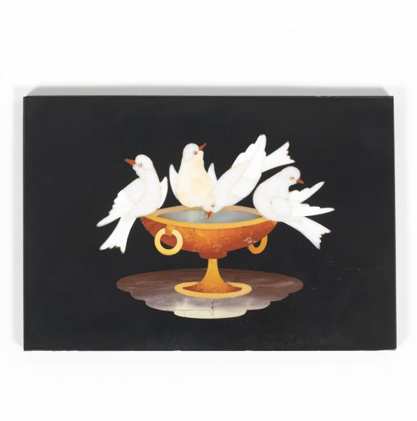 ITALIAN PIETRA DURA PLAQUE OF
